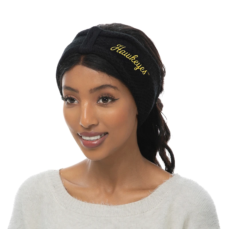 Ensemble bandeau et mitaines en tricot ZooZatz Iowa Hawkeyes