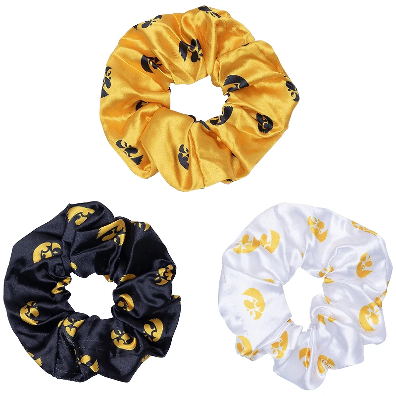 ZooZatz Iowa Hawkeyes Luxe Scrunchie Three-Piece Set