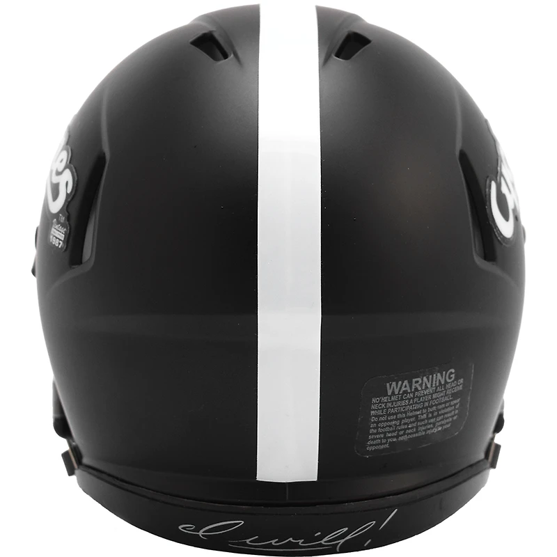 Mini-casque réplique de vitesse Riddell noir des Cyclones de l'Iowa State