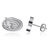 Dayna Designs Boucles d'oreilles argentées avec logo de l'équipe Iowa State Cyclones