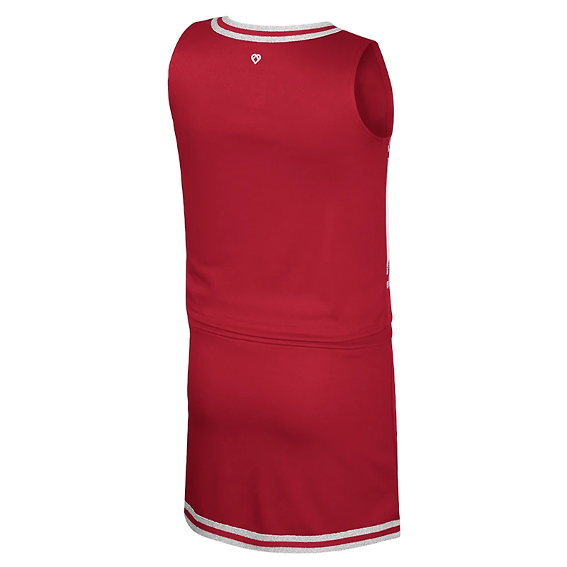 Ensemble haut et jupe de pom-pom girl pour filles du Colisée Cardinal Iowa State Cyclones