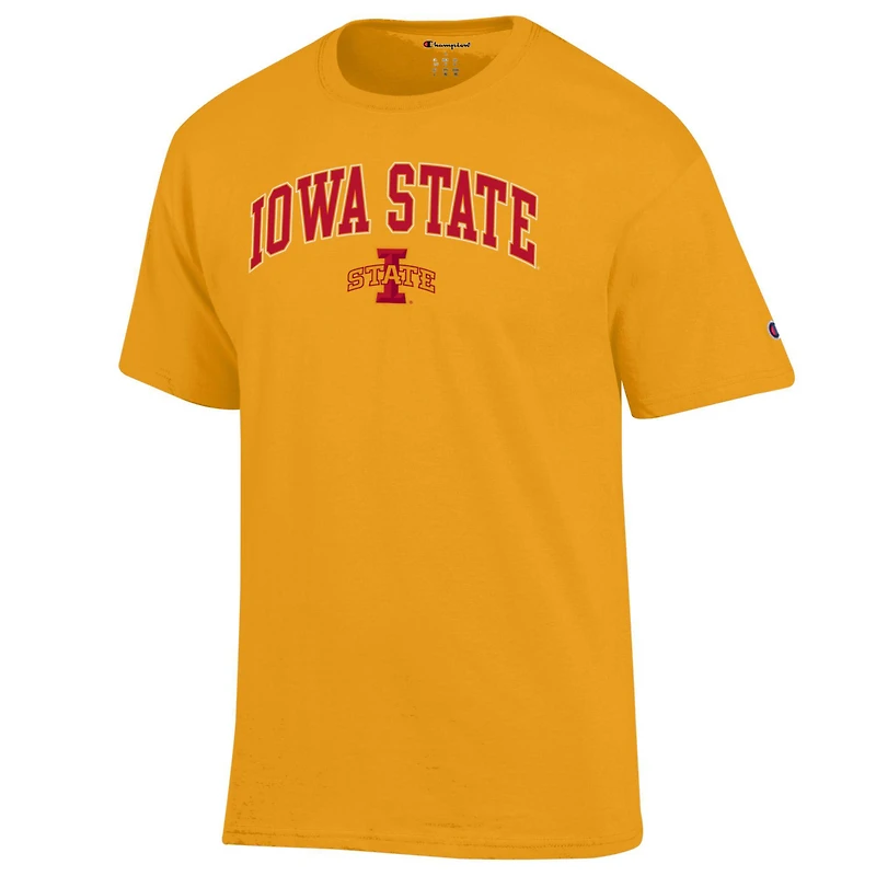 T-shirt homme Champion Gold Iowa State Cyclones Arch Over Logo