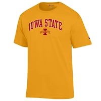 T-shirt homme Champion Gold Iowa State Cyclones Arch Over Logo