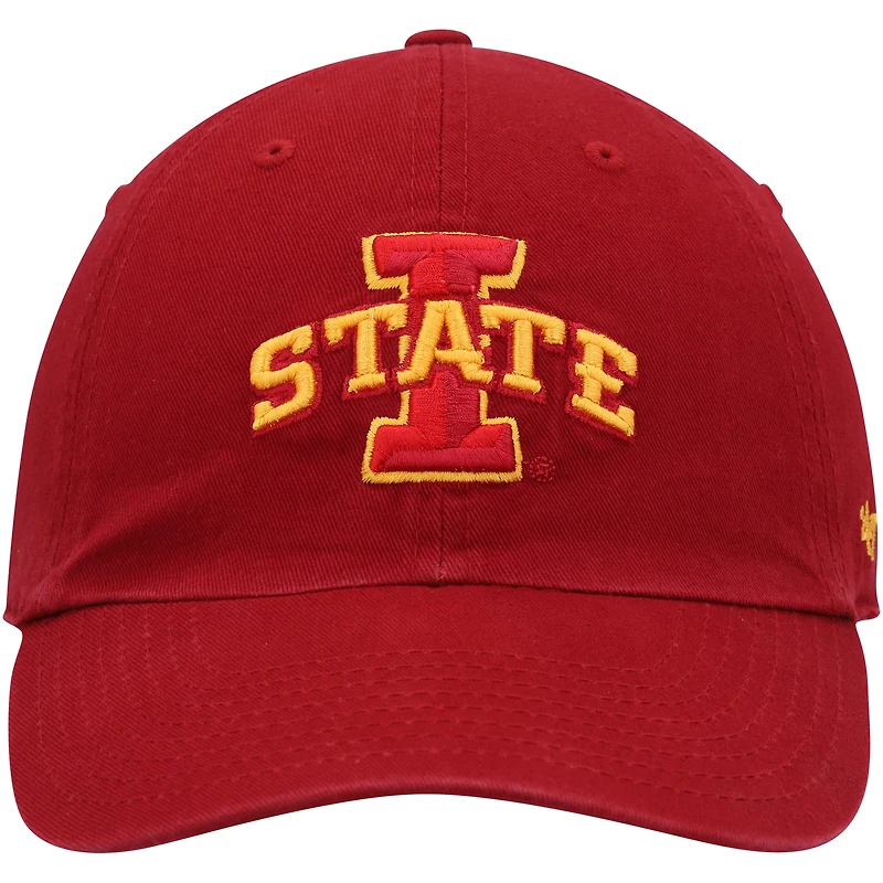 Casquette ajustable Clean Up '47 Cardinal Iowa State Cyclones pour hommes