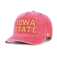 Casquette ajustable en velours côtelé Cardinal Iowa State Cyclones Reclaim Snow Wash pour homme