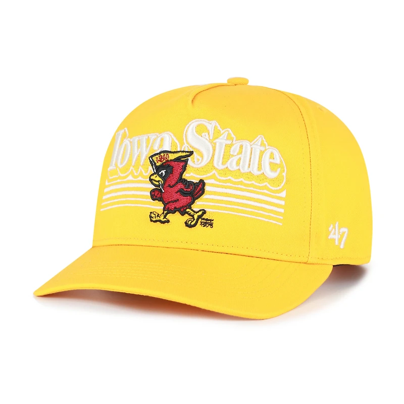 Casquette ajustable pour homme « 47 Gold Iowa State Cyclones » avec logo dégradé