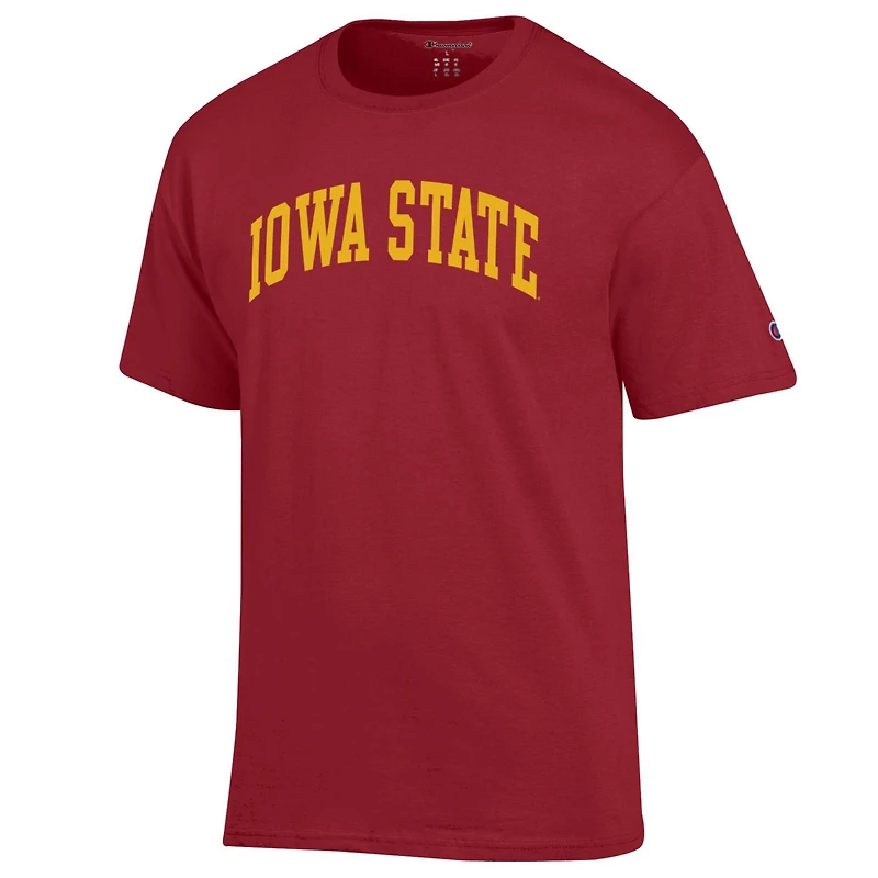 Men's Champion Cardinal Iowa State Cyclones Basic Arch T-Shirt