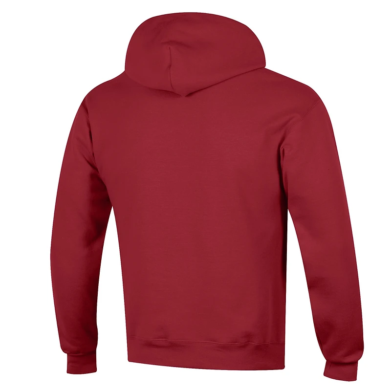 Men's Champion Cardinal Iowa State Cyclones Wrestling Icon Pullover Hoodie