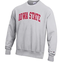 Sweat-shirt en polaire à tissage inversé Champion Gray Iowa State Cyclones pour homme