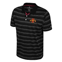 Men's Colosseum  Black Iowa State Cyclones Milk Steak Polo