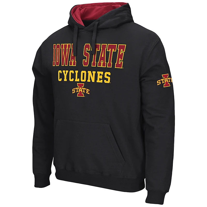Sweat à capuche noir Colosseum pour homme, motif Sunrise, Iowa State Cyclones