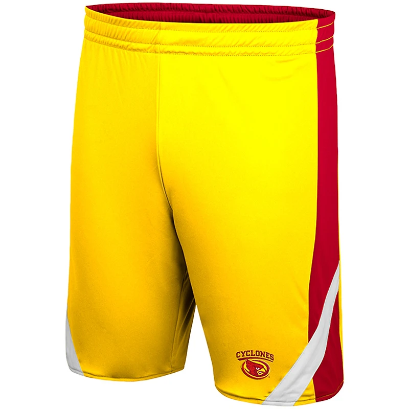 Short réversible Colosseum Cardinal/Gold Iowa State Cyclones Am I Wrong pour homme