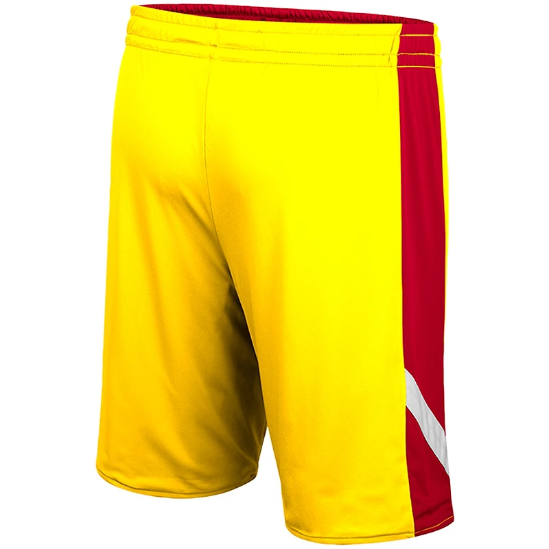 Men's Colosseum Cardinal/Gold Iowa State Cyclones Am I Wrong Reversible Shorts