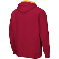 Sweat à capuche zippé complet Colosseum Cardinal Iowa State Cyclones Arch & Logo pour homme