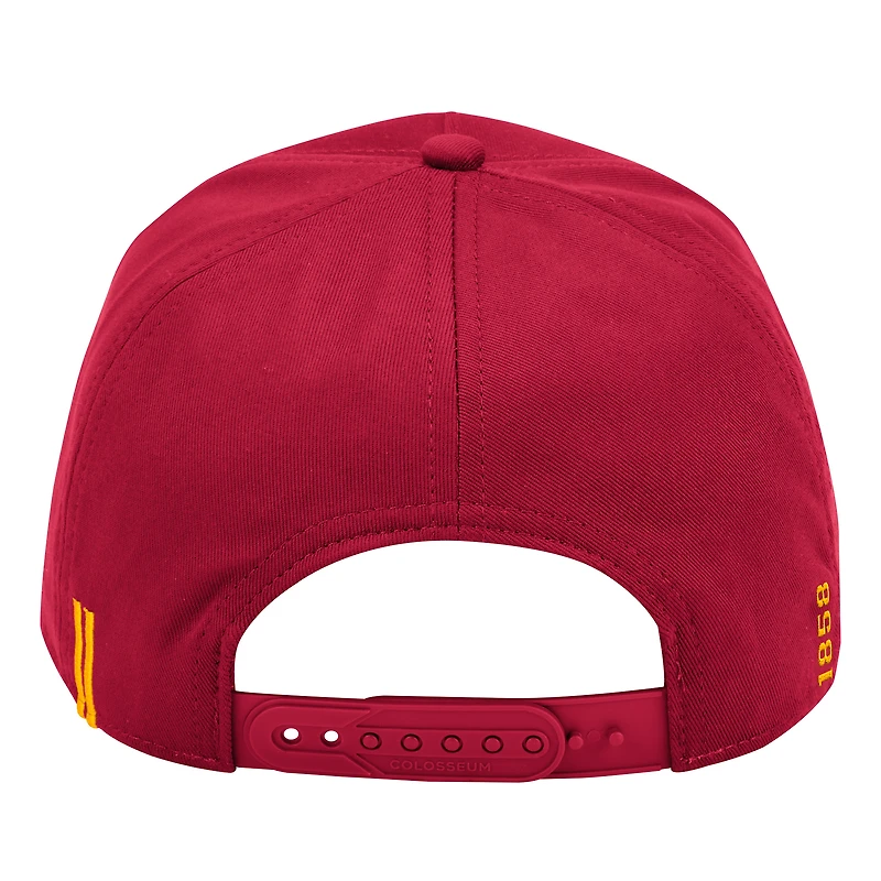 Casquette ajustable Colosseum Cardinal Iowa State Cyclones Hits the Road Podium pour homme