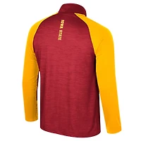 Haut à quart de zip Colosseum Cardinal Iowa State Cyclones Langmore Raglan pour hommes