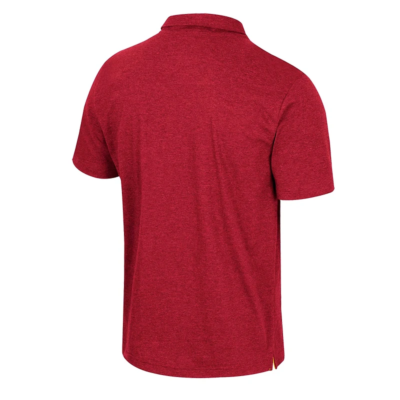 Men's Colosseum Cardinal Iowa State Cyclones No Problemo Polo