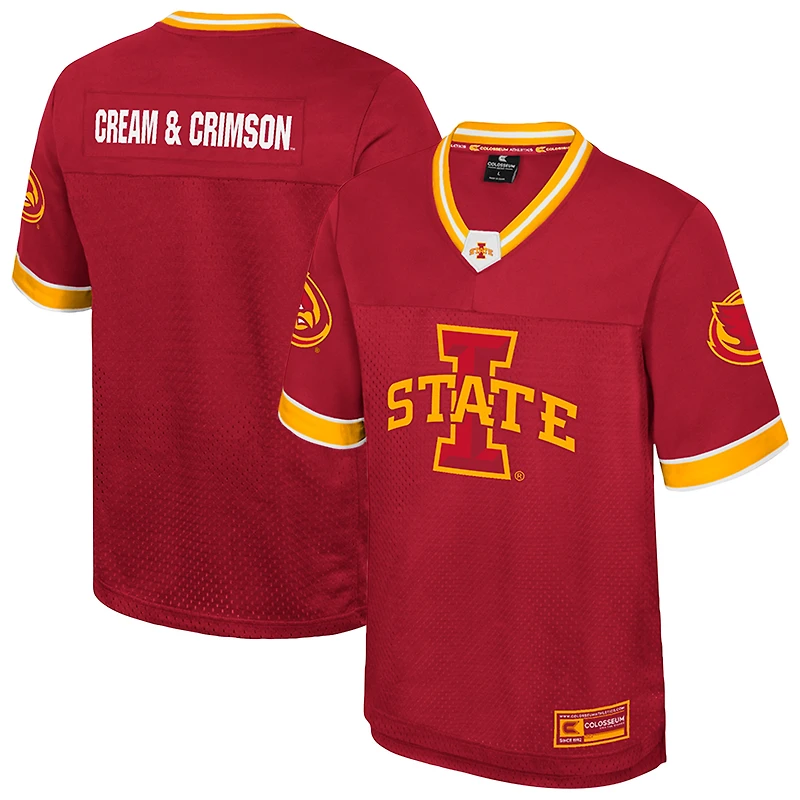 Maillot de football américain Colosseum Cardinal Iowa State Cyclones « Rien que les coups » pour homme