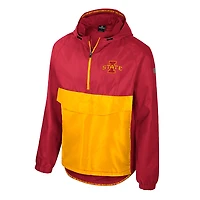 Veste anorak demi-zip Reloaded Colosseum Cardinal Iowa State Cyclones pour homme