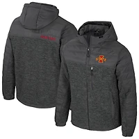 Doudoune à capuche zippée Nightman pour homme, coloris anthracite, Iowa State Cyclones