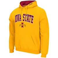 Chandail à capuchon Colosseum Gold Iowa State Cyclones Arch & Logo 3.0 pour hommes