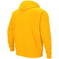 Chandail à capuchon Colosseum Gold Iowa State Cyclones Arch & Logo 3.0 pour hommes