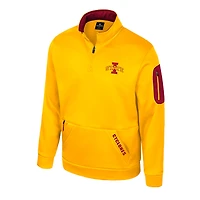 Veste polaire à fermeture éclair quart de tour Colosseum Gold Iowa State Cyclones Mainframe pour homme