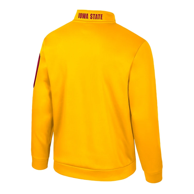 Veste polaire à fermeture éclair quart de tour Colosseum Gold Iowa State Cyclones Mainframe pour homme