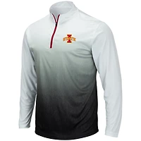 Colosseum Grey Iowa State Cyclones Magic Team Logo Veste à quart de zip pour homme