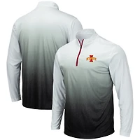 Colosseum Grey Iowa State Cyclones Magic Team Logo Veste à quart de zip pour homme