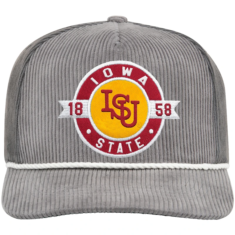 Men's Colosseum  Gray Iowa State Cyclones Where's My Hat Podium Adjustable Trucker Hat