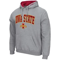 Chandail à capuchon Colosseum gris chiné pour hommes Iowa State Cyclones Arch & Logo 3.0