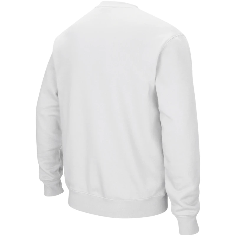 Colosseum Blanc State Cyclones Arch & Logo Sweat-shirt à col ras du cou pour homme