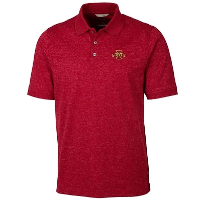 Polo Advantage Space Dye pour homme, coupeur et buck Cardinal, Iowa State Cyclones, grandes tailles