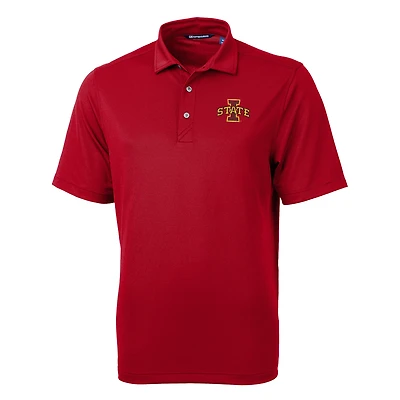 Men's Cutter & Buck Cardinal Iowa State Cyclones Big Tall Virtue Eco Pique Recycled Polo