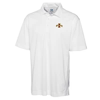 Polo DryTec Genre blanc pour homme Cutter & Buck des Iowa State Cyclones, grandes tailles