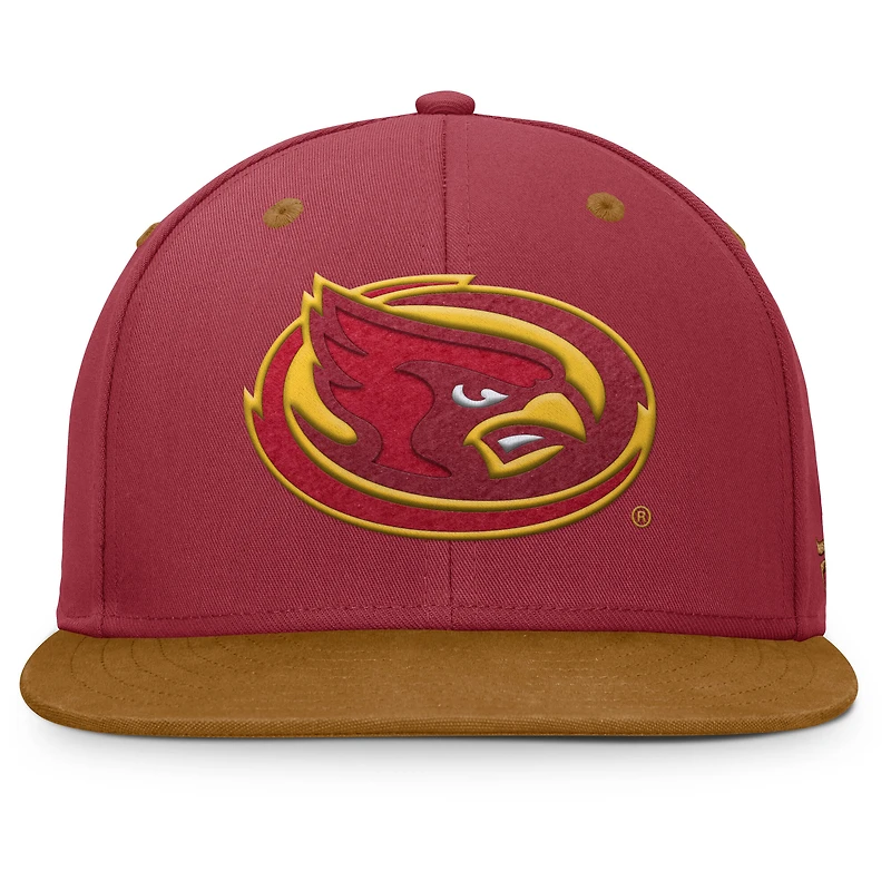 Men's Fanatics Cardinal/Brown Iowa State Cyclones NoBo Fitted Hat