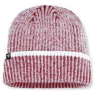 Bonnet en tricot à revers Fanatics Cardinal/White Iowa State Cyclones Haze pour homme