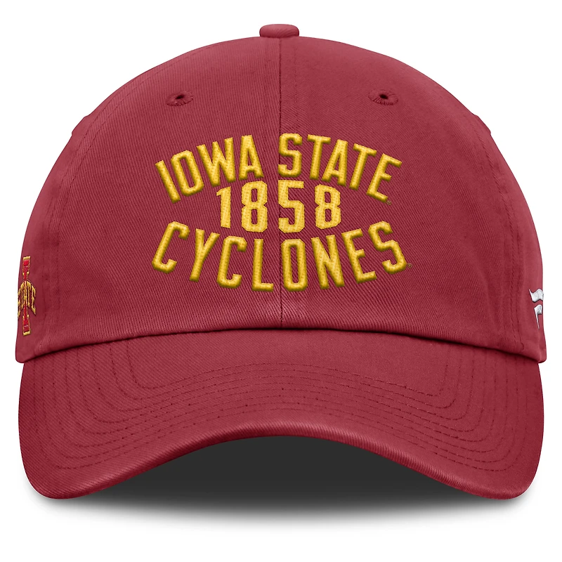 Casquette ajustable Archer pour homme Fanatics Cardinal Iowa State Cyclones