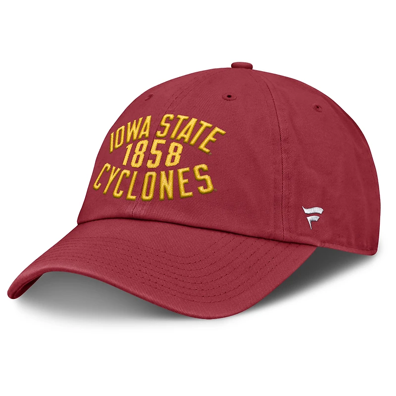Men's Fanatics Cardinal Iowa State Cyclones Archer Adjustable Hat