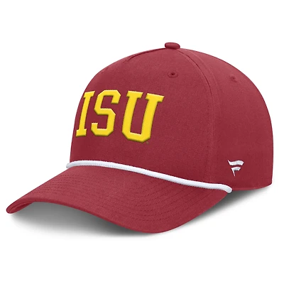 Men's Fanatics Cardinal Iowa State Cyclones Foul Ball Rope Adjustable Hat