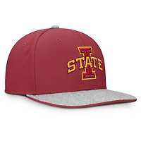 Casquette snapback Loden Fanatics Cardinal Iowa State Cyclones pour homme