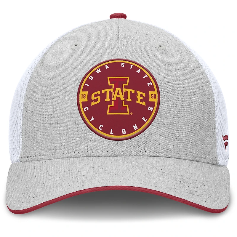 Men's Fanatics  Heather Gray Iowa State Cyclones Trigger Flex Hat