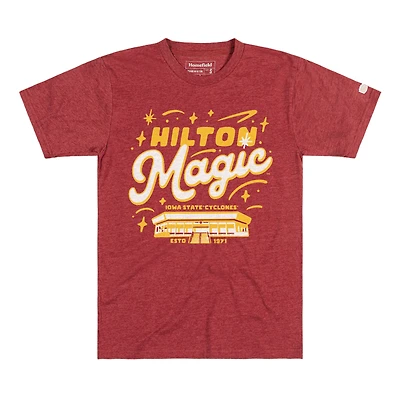 Men's Homefield Cream Iowa State Cyclones Basketball Vintage T-Shirt
