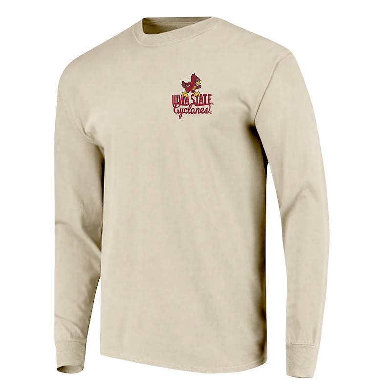 T-shirt à manches longues pour homme, motif mascotte des Cyclones de l'État l'Iowa, couleurs confortables