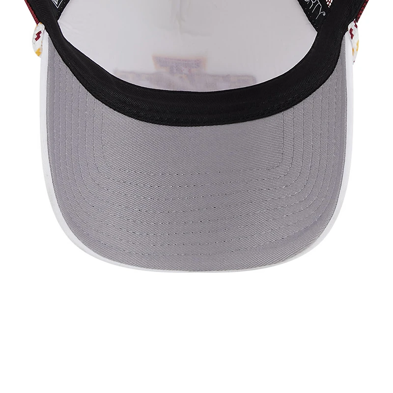 Casquette de camionneur réglable New Era blanc/Cardinal Iowa State Cyclones Court Sport Foam A-Frame 9FORTY