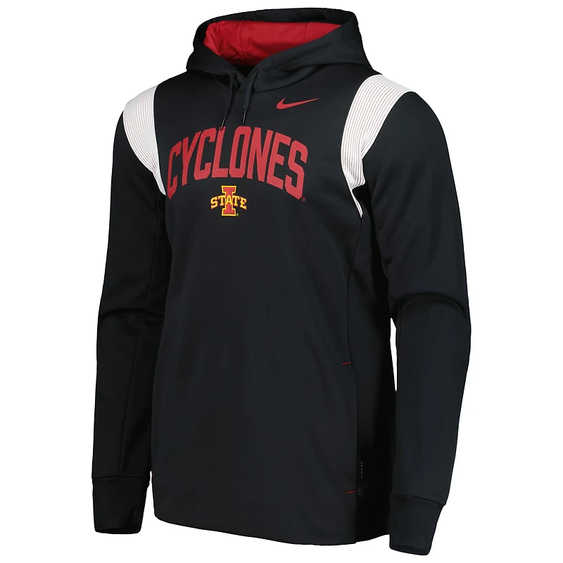 Nike Iowa State Cyclones 2022 Sideline Performance Sweat à capuche pour homme Noir