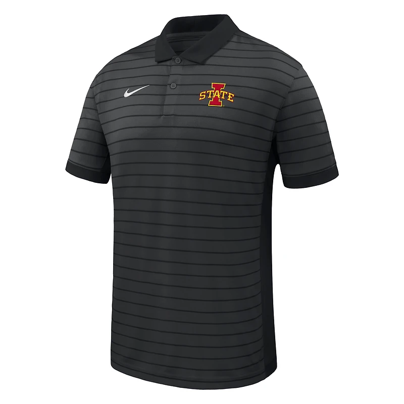 Men's Nike Iowa State Cyclones 2025 Early Season Coaches Sideline Victory Stripe Performance Polo