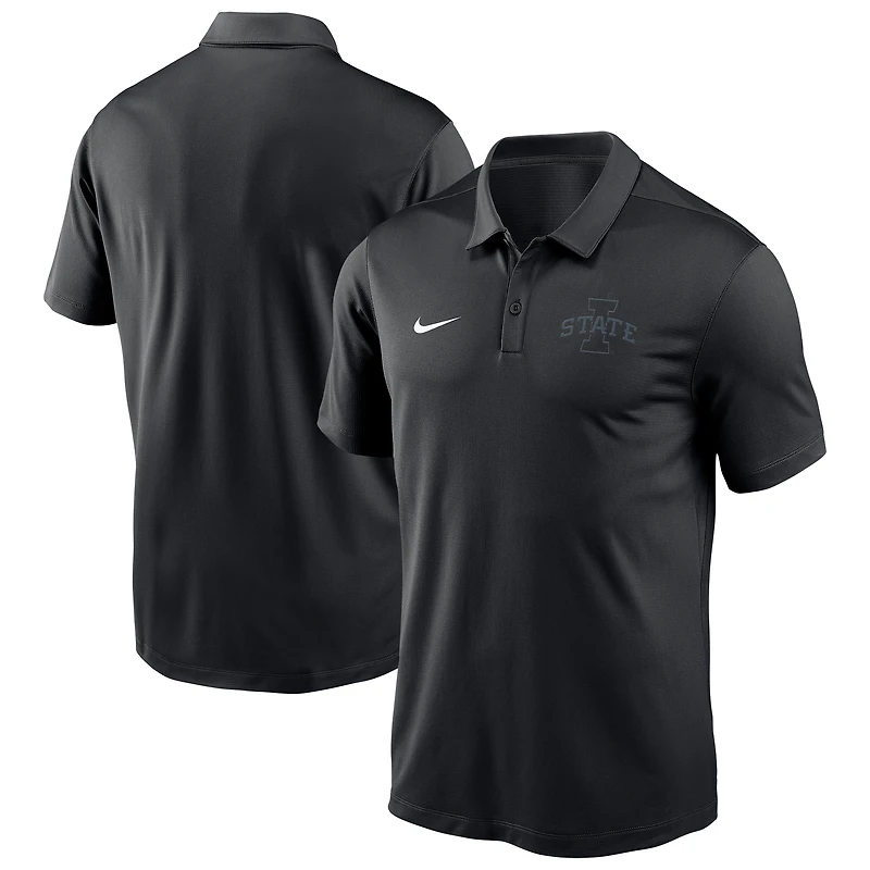 Polo Nike Dri-FIT noir pour homme Iowa State Cyclones Solid Victory