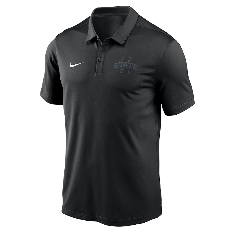 Polo Nike Dri-FIT noir pour homme Iowa State Cyclones Solid Victory